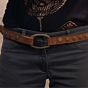 Cute Brown Leather Belt